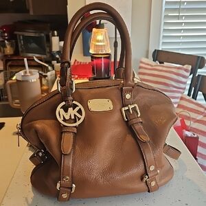 Michael Kors Tan Leather Satchel